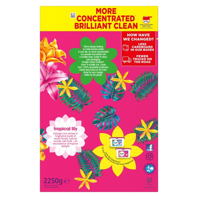 Surf Washing Powder Tropical Lily & Ylang-Ylang 45 Wash 2.25kg