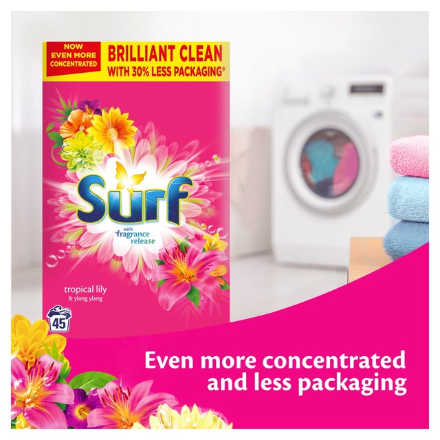 Surf Biological Washing Powder Tropical Lily and Ylang-Ylang 23 Wash 1.15kg