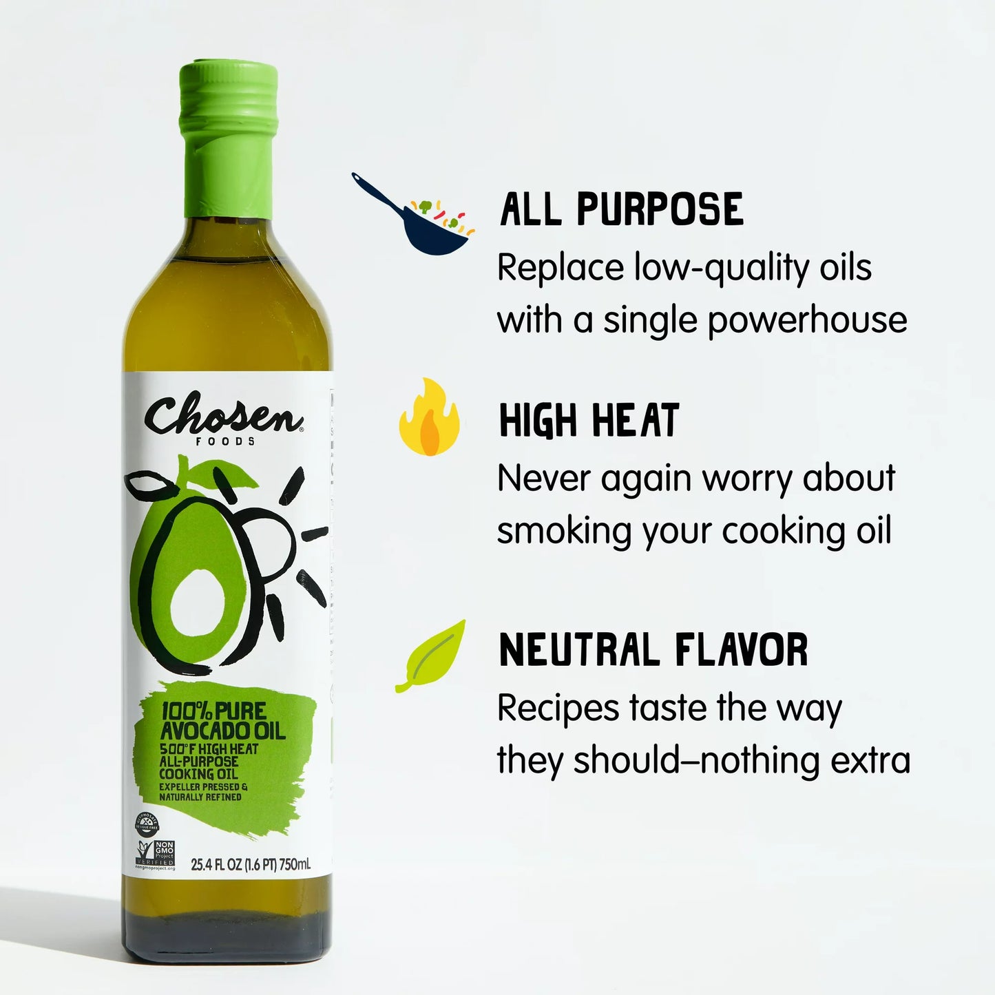 Chosen Foods 100% Pure Avocado Oil, 25.4 fl oz.