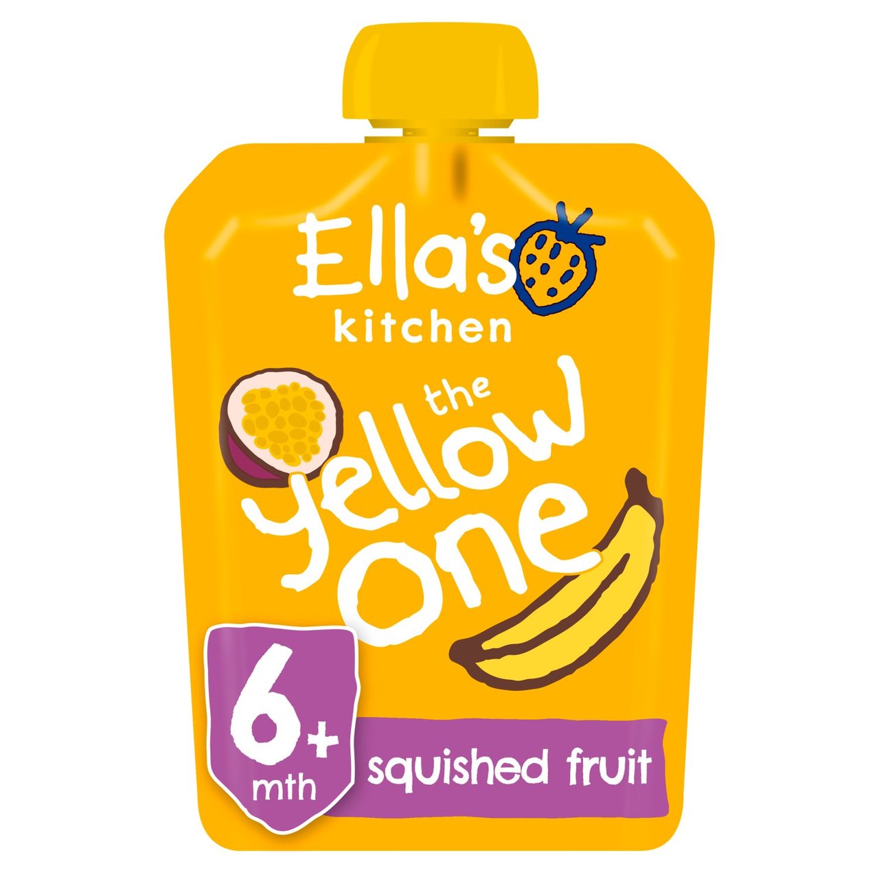 Ella's Kitchen Organic Smoothie Fruits The Yellow One Single 90g