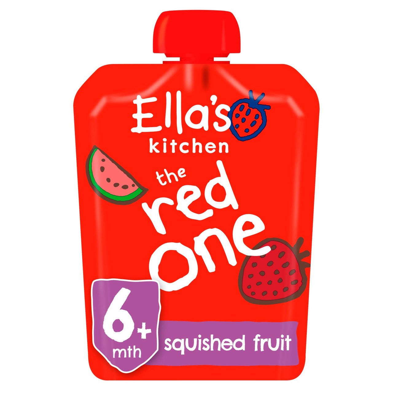 Ella's Kitchen Organic Smoothie Fruits The Red One Single 90g