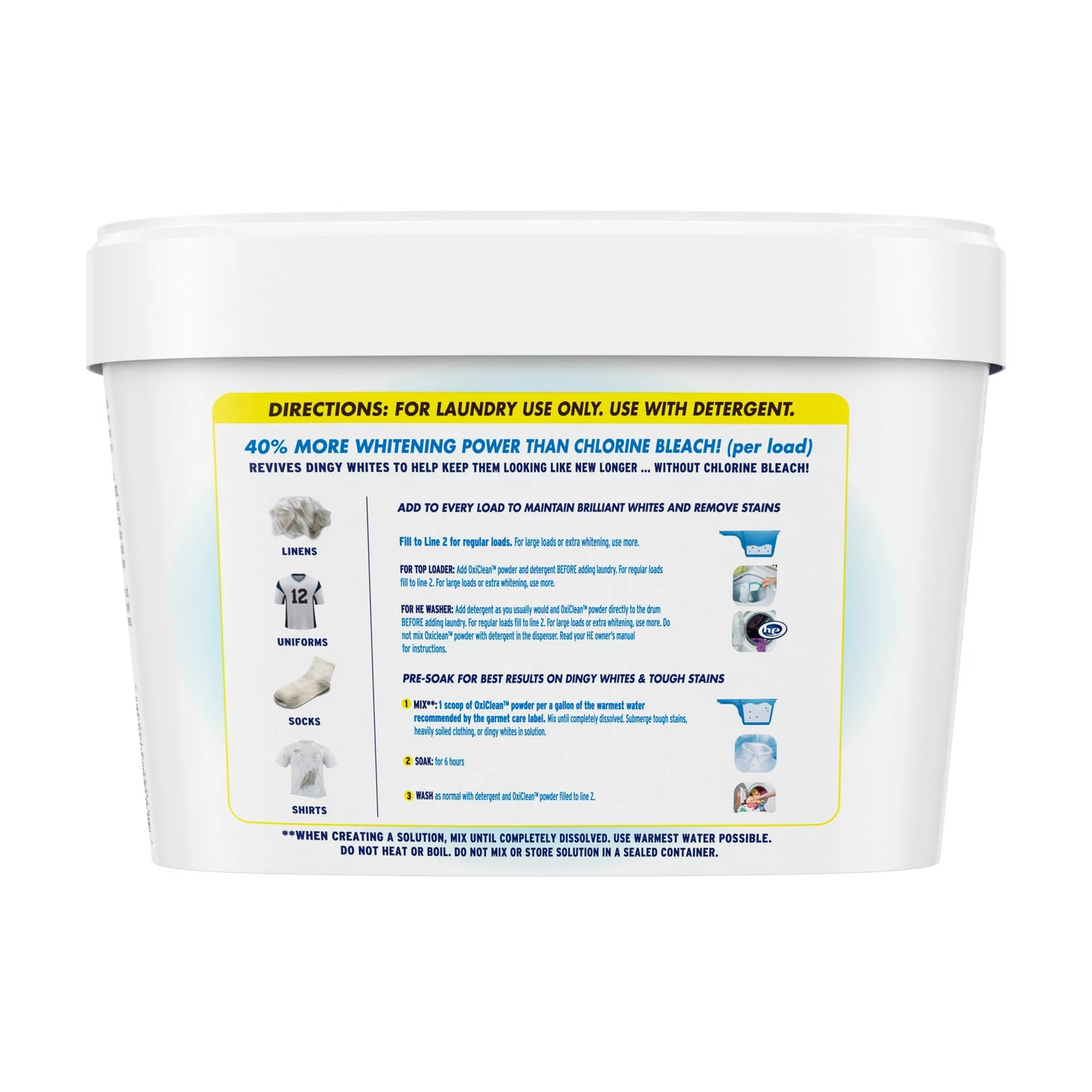 OxiClean White Revive Laundry Whitener + Stain Remover, 3 lbs.