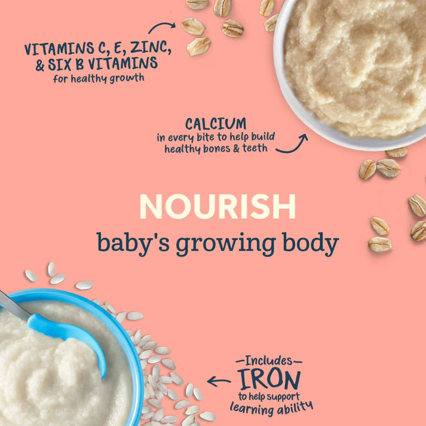 Gerber Cereal for Baby Probiotic Oatmeal Baby Cereal, Banana, 8 oz Canister