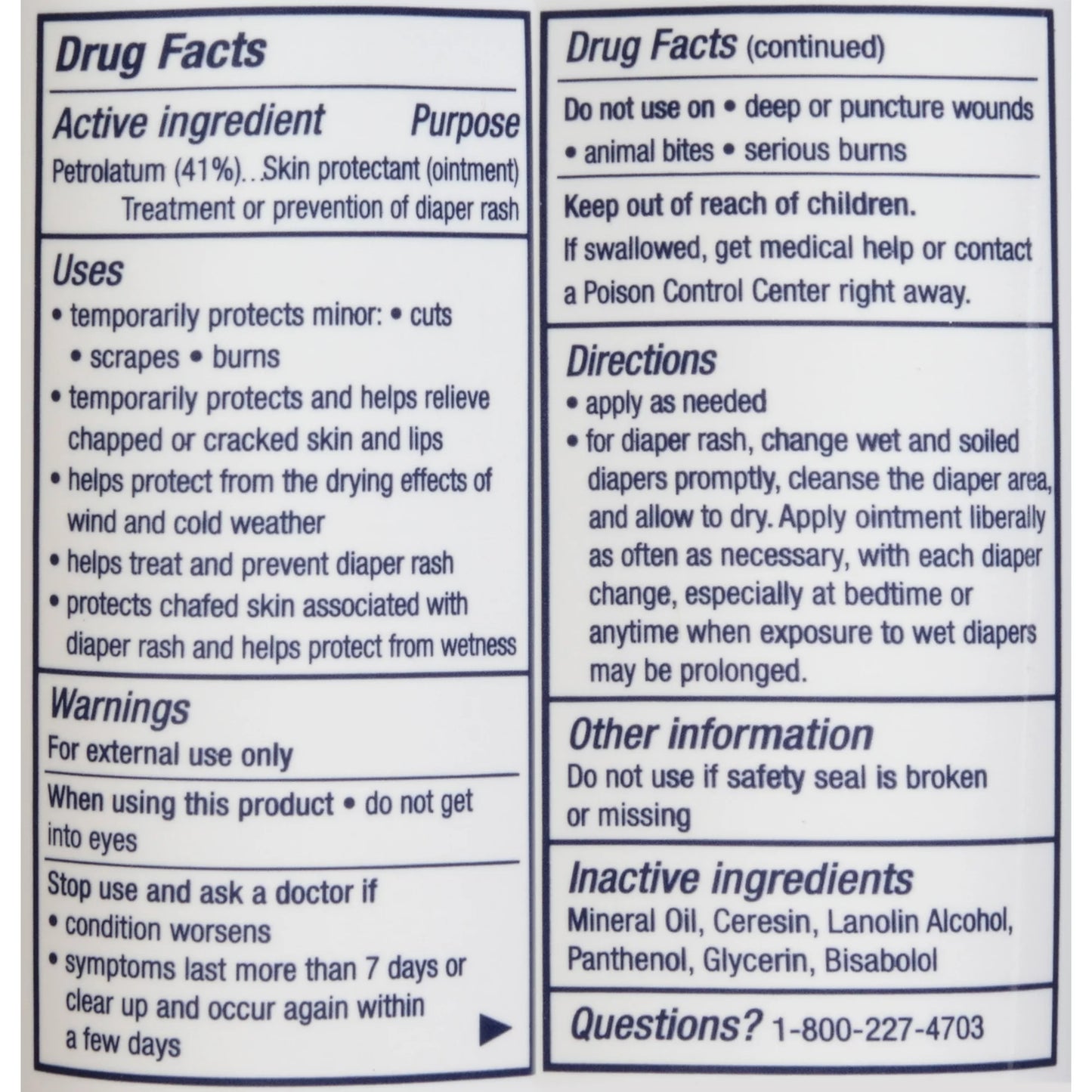 Aquaphor Baby Healing Ointment Advanced Therapy Skin Protectant, 7 Oz Tube