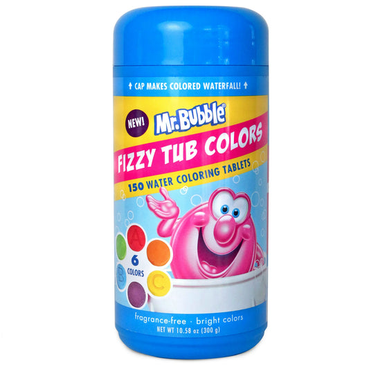 Mr. Bubble Fizzy Tub Colors, Assorted Bathwater Colors, 150 Ct