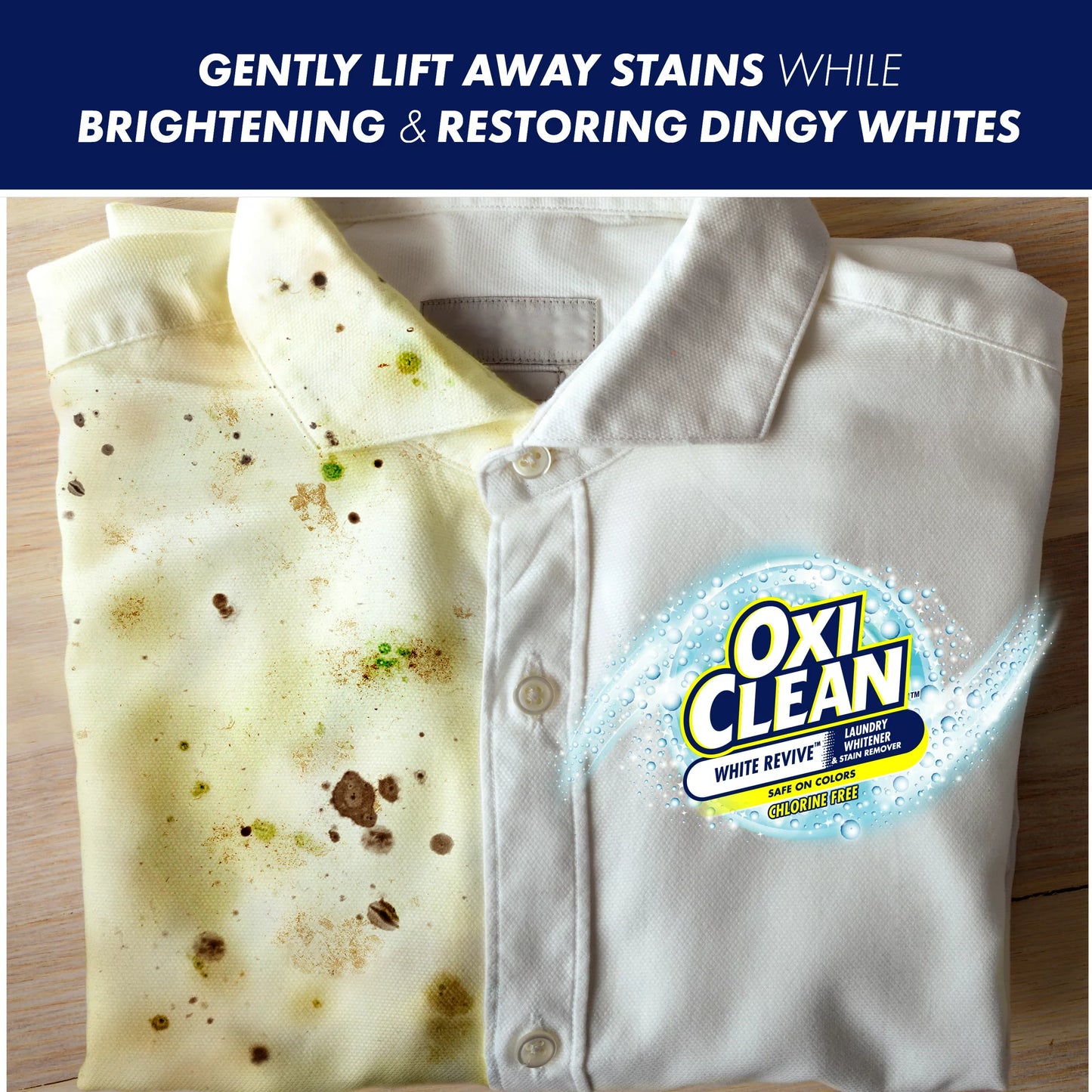 OxiClean White Revive Laundry Whitener + Stain Remover, 3 lbs.