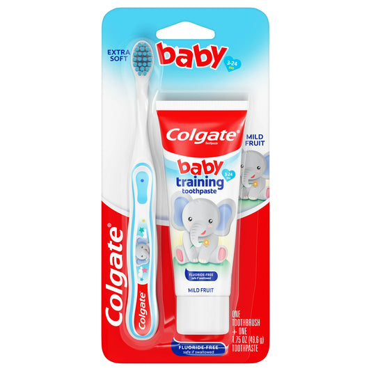 Colgate My First Baby and Toddler Bubble Fruit Toothpaste and Toothbrush