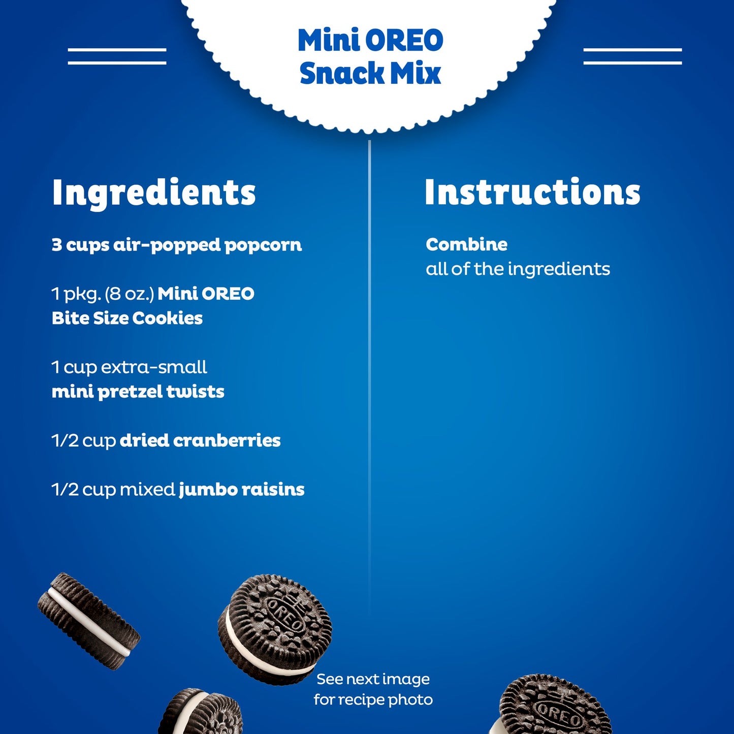 OREO Mini Chocolate Sandwich Cookies, Snack Pack, 8 oz Snak-Sak