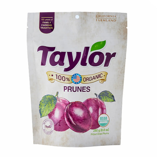 Taylor Organic Prunes Fruit Snacks 250g