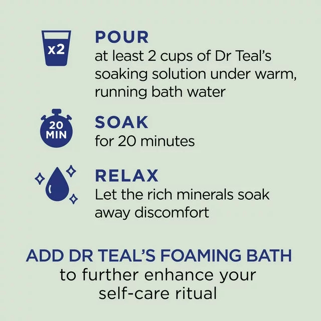 Dr Teal's Pure Epsom Salt, Relax & Relief, Eucalyptus and Spearmint, 7lbs