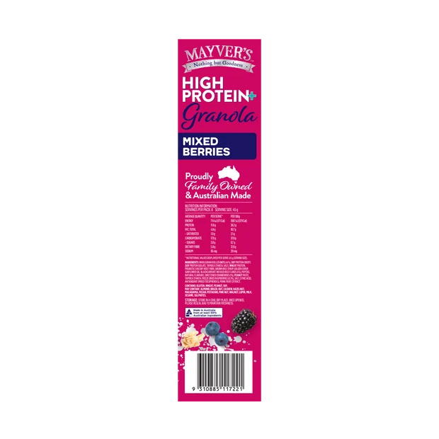 Mayver's High Protein+ Mixed Berries Granola 400g