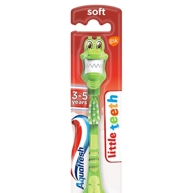 AQUAFRESH LITTLE TEETH KIDS TOOTHBRUSH 3-5 YEARS WITH SOFT BRISTLES