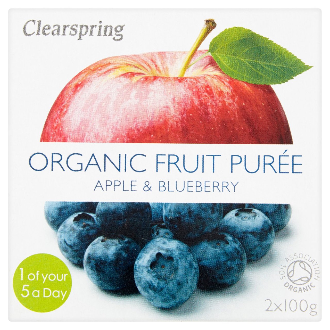 Clearspring Organic Apple & Blueberry Puree 100g