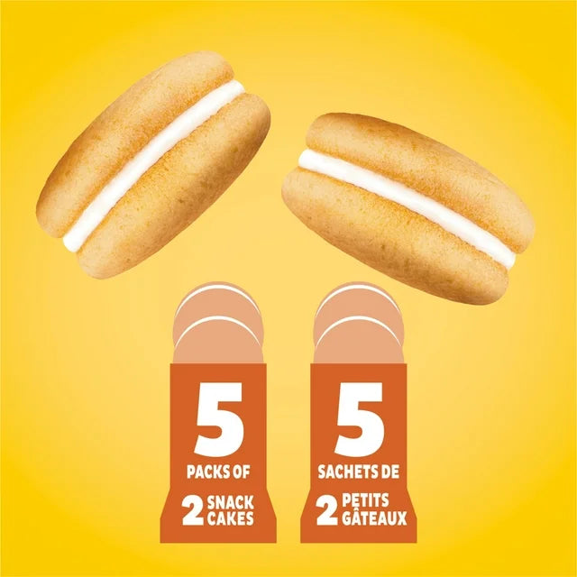 OREO Cakesters Soft Snack Cakes, 5 57g Snack Packs, Golden, 285 g