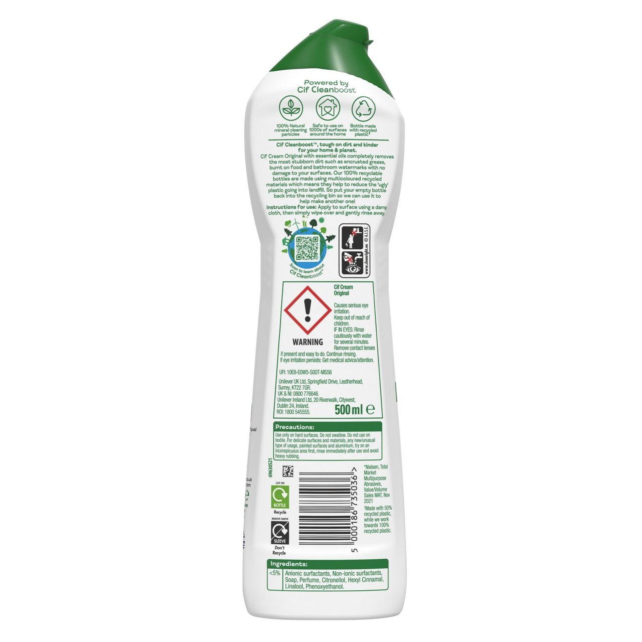 Cif Cream Cleaner Original 500ml