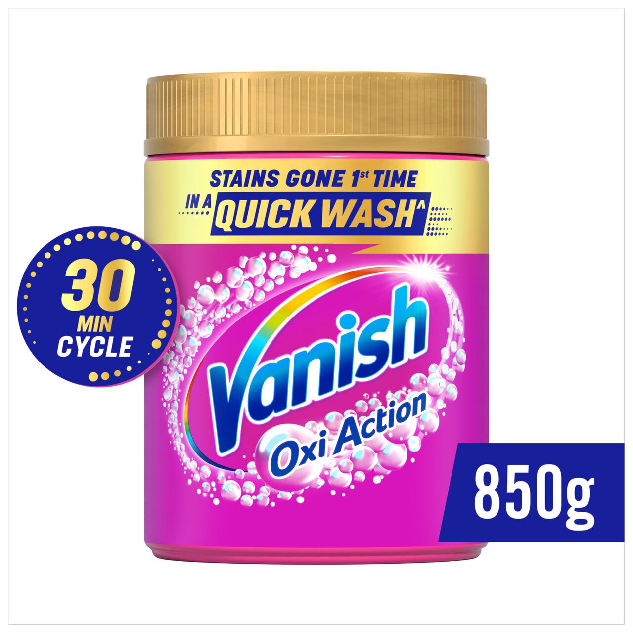 Vanish Oxi Action Fabric Stain Remover Powder Colours 850g