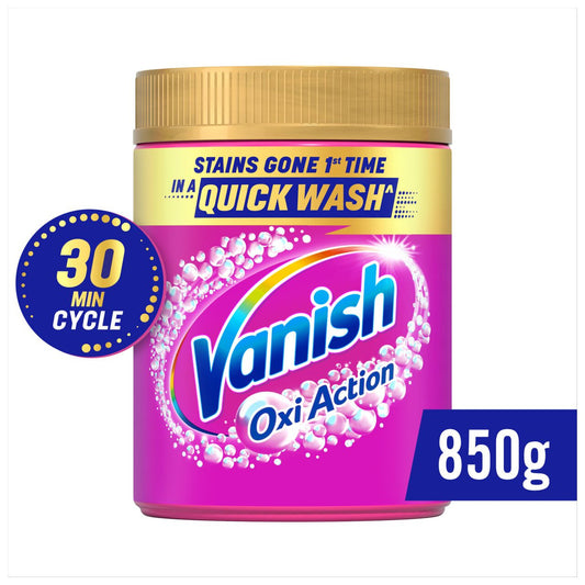Vanish Oxi Action Fabric Stain Remover Powder Colours 850g