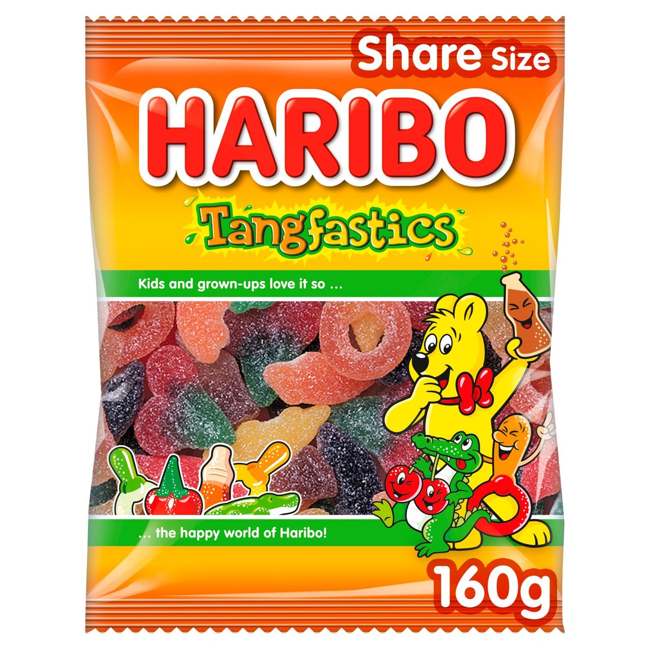 Haribo Tangfastics Fizzy Sweets Sharing Bag 160g