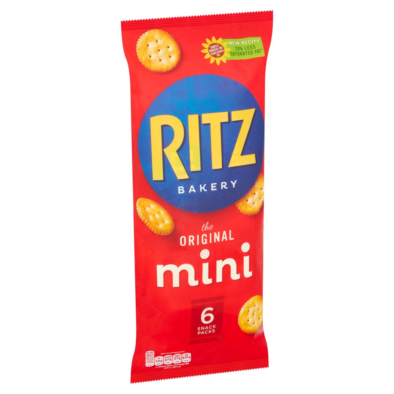 Mini Ritz Crackers Original 25g x 6 per pack