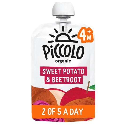 Piccolo Sweet Potato, Apple, Pear & Beetroot Organic Pouch, 4 mths+ 100g