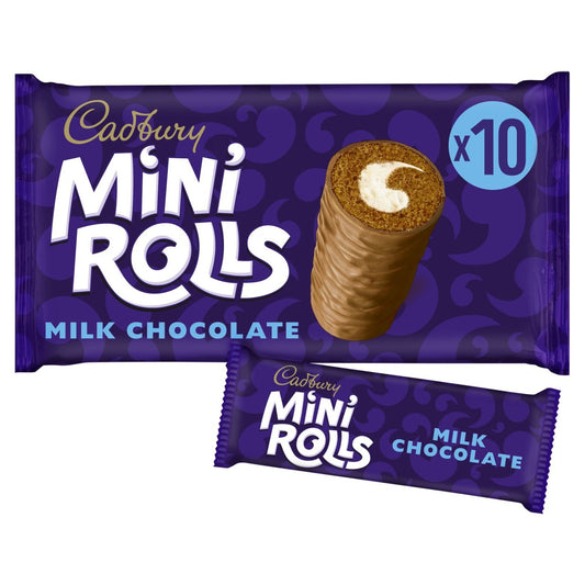 Cadbury Mini Rolls Milk Chocolate Family Size 10 per pack