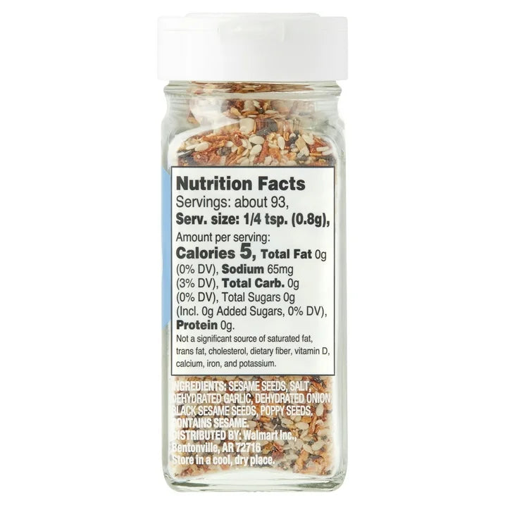 Great Value Everything Bagel Seasoning, 2.6 oz