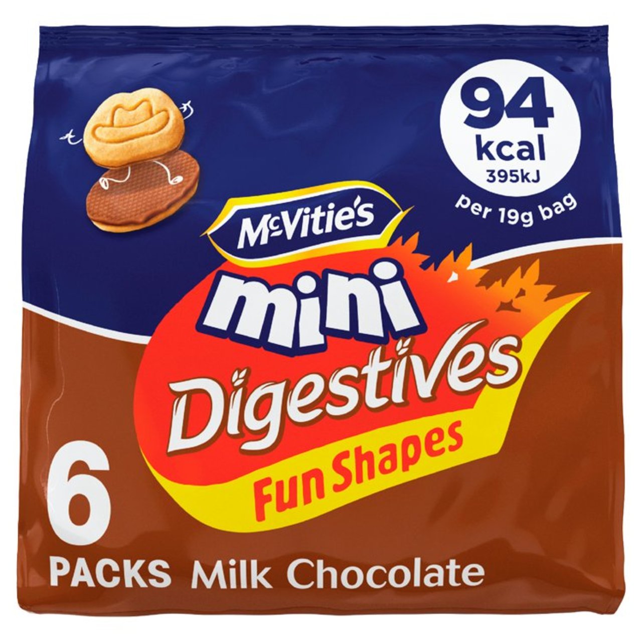 McVitie's Mini Chocolate Digestives 6 x 19g
