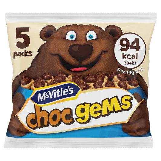 McVitie's Choc Gems 5 x 19g