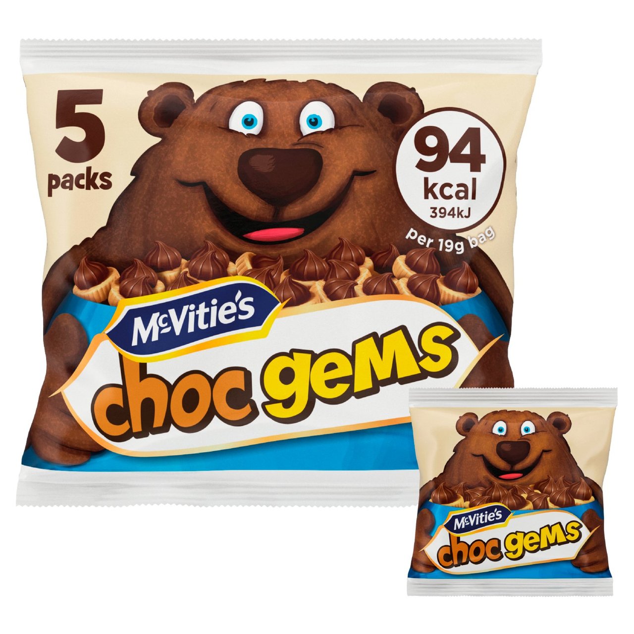 McVitie's Choc Gems 5 x 19g