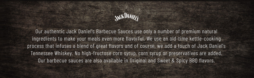 Jack Daniel's Old No. 7 Honey BBQ Sauce – Authentic Small Batch Jack Daniel’s BBQ Sauce – Preservative Free
