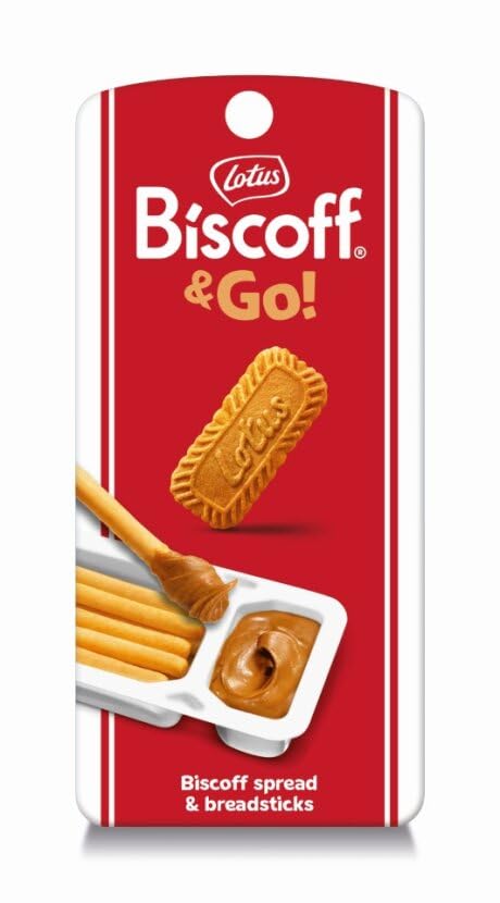 Lotus Biscoff & GO, Cookie Butter and Breadsticks Snack Pack, non GMO + Vegan,