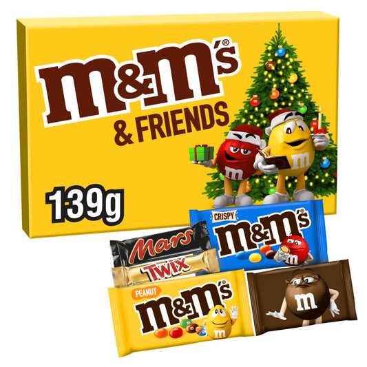 M&M's and Friends Chocolate Medium Christmas Selection Box 139g