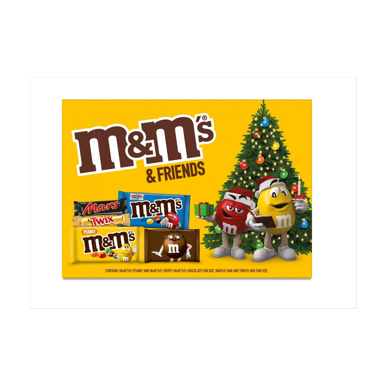 M&M's and Friends Chocolate Medium Christmas Selection Box 139g