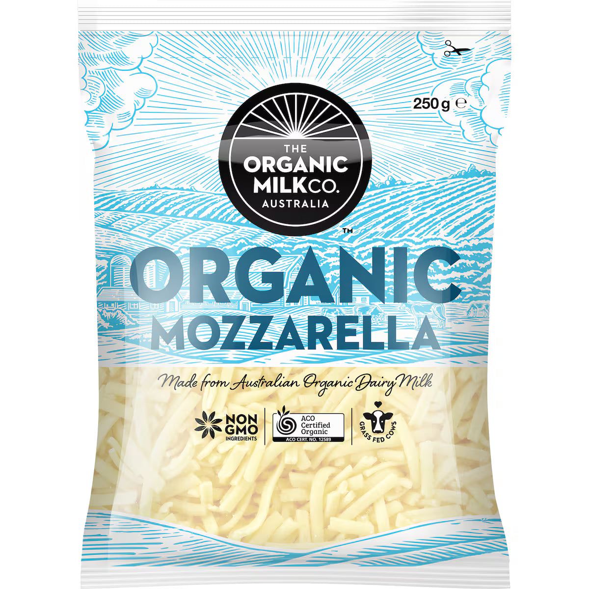 The Organic Milk Co. Organic Shredded Mozzarella Cheese 250g