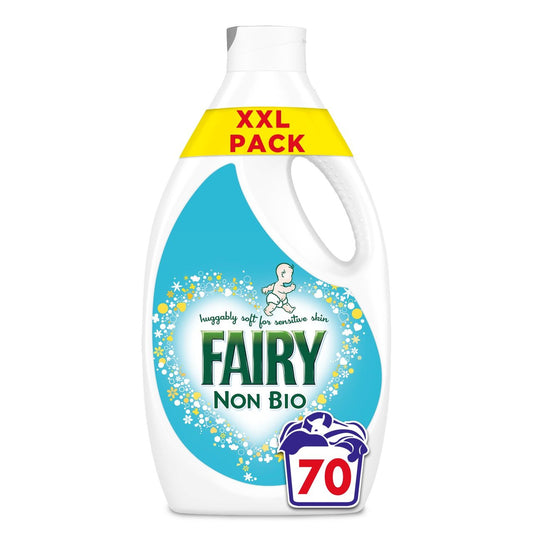 Fairy Non Bio Washing Liquid for Sensitive Skin 70 Washes 2.45L