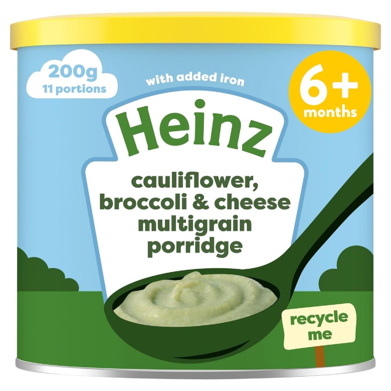 Heinz 6+mth First Steps Multigrain, Cauliflower, Broccoli & Cheese Porridge 200g