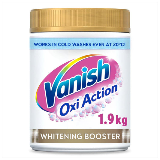 Vanish Oxi Action Fabric Stain Remover Powder Whites 1.9kg