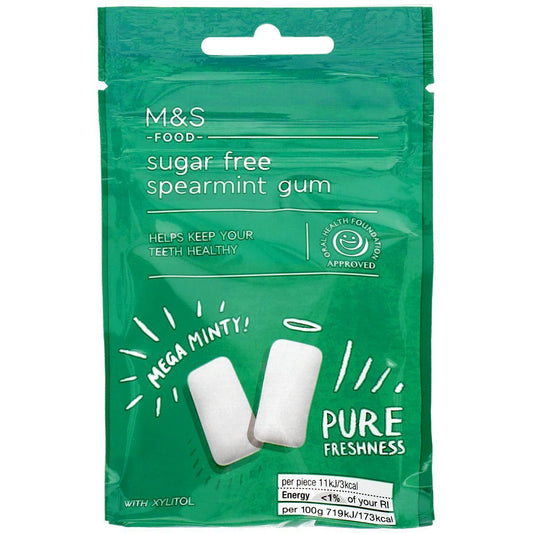 M&S Sugar Free Spearmint Gum 27g
