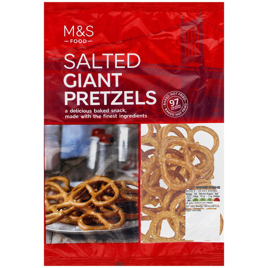 M&S Giant Salted Pretzels 150g