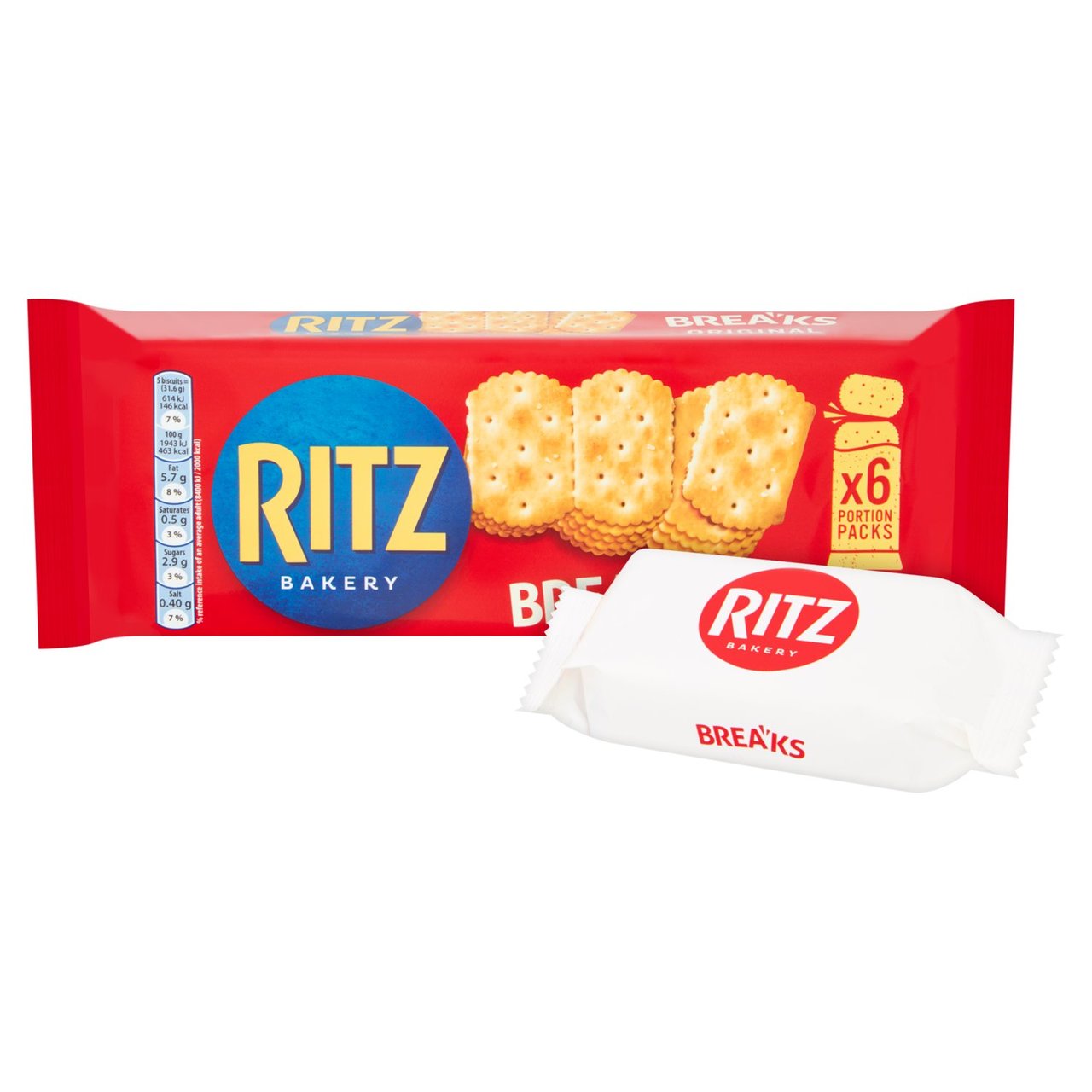 Ritz Breaks Original Crackers 6 x 31.6g