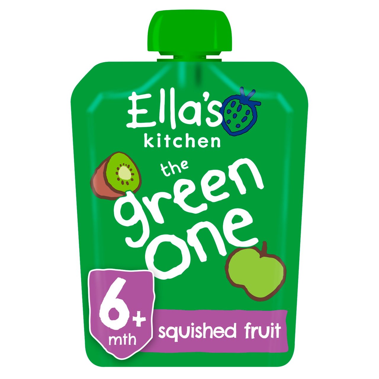 Ella's Kitchen Organic Smoothie Fruits The Green One Single 90g