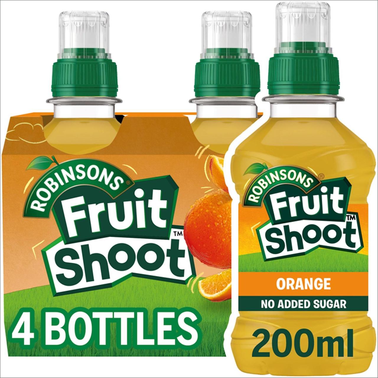 Fruit Shoot Orange No Added Sugar 4 x 200ml