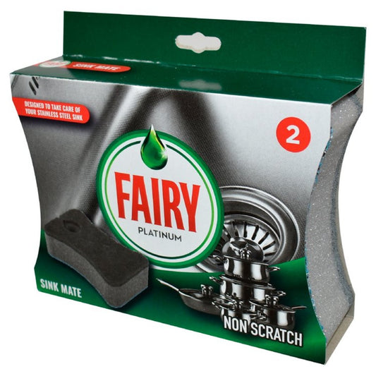 Fairy Platinum Non Scratch Sink Mate 2 per pack