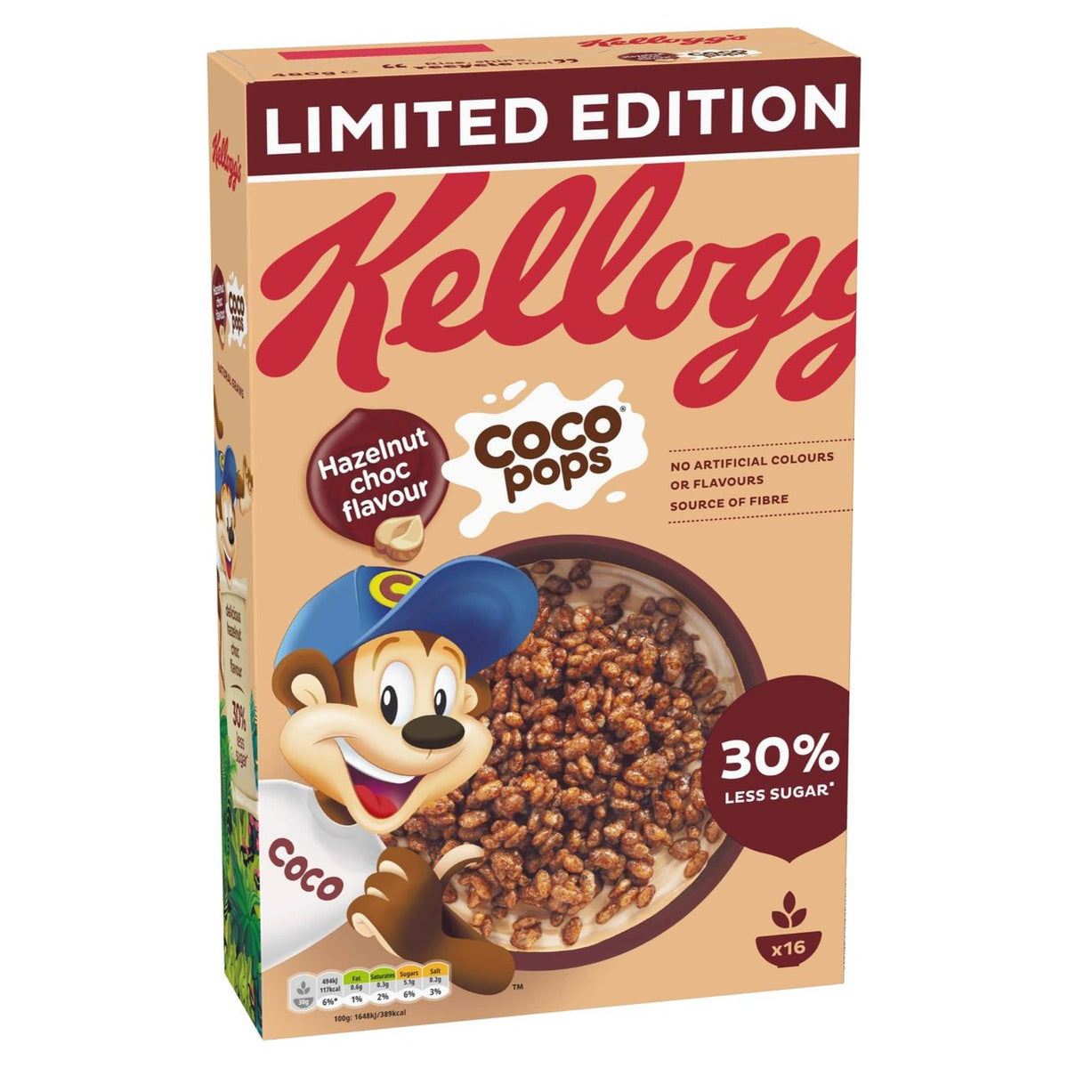 Coco Pops Rabit Kellogg's Coco Pops Chocolate Hazelnut Cereal 480g – The Grocery Basket