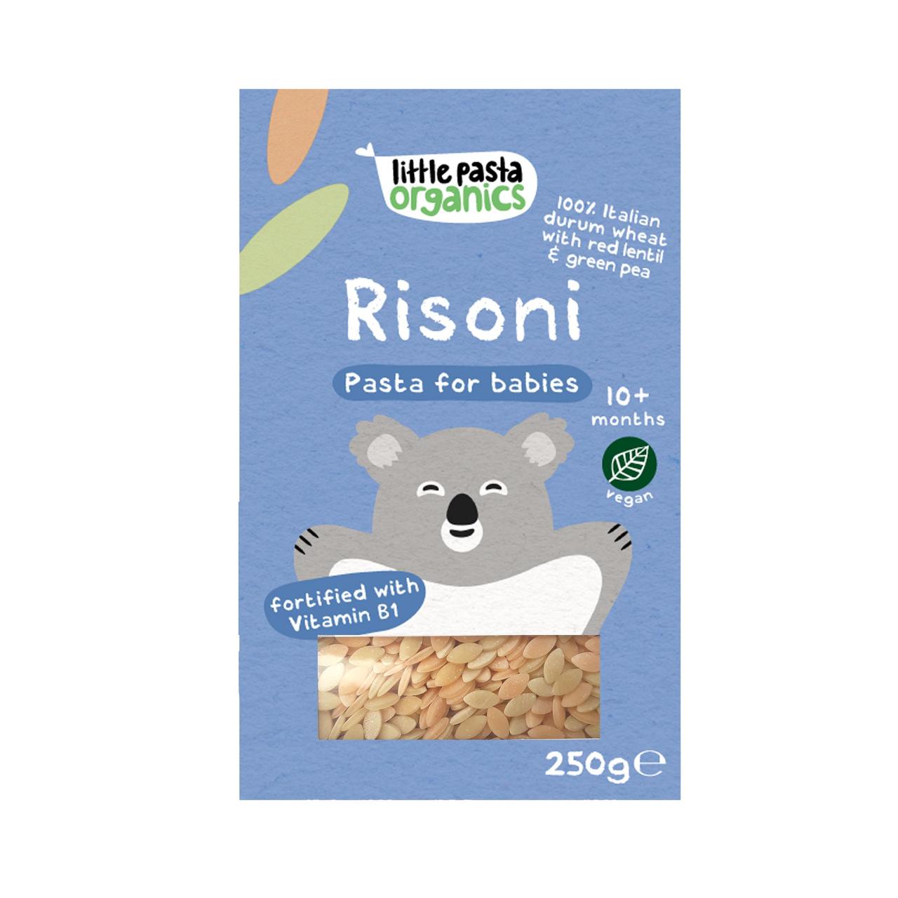 Little Pasta Organics Risoni Red Lentil & Pea Baby Pasta (Stage 3 / 10m+) 250g