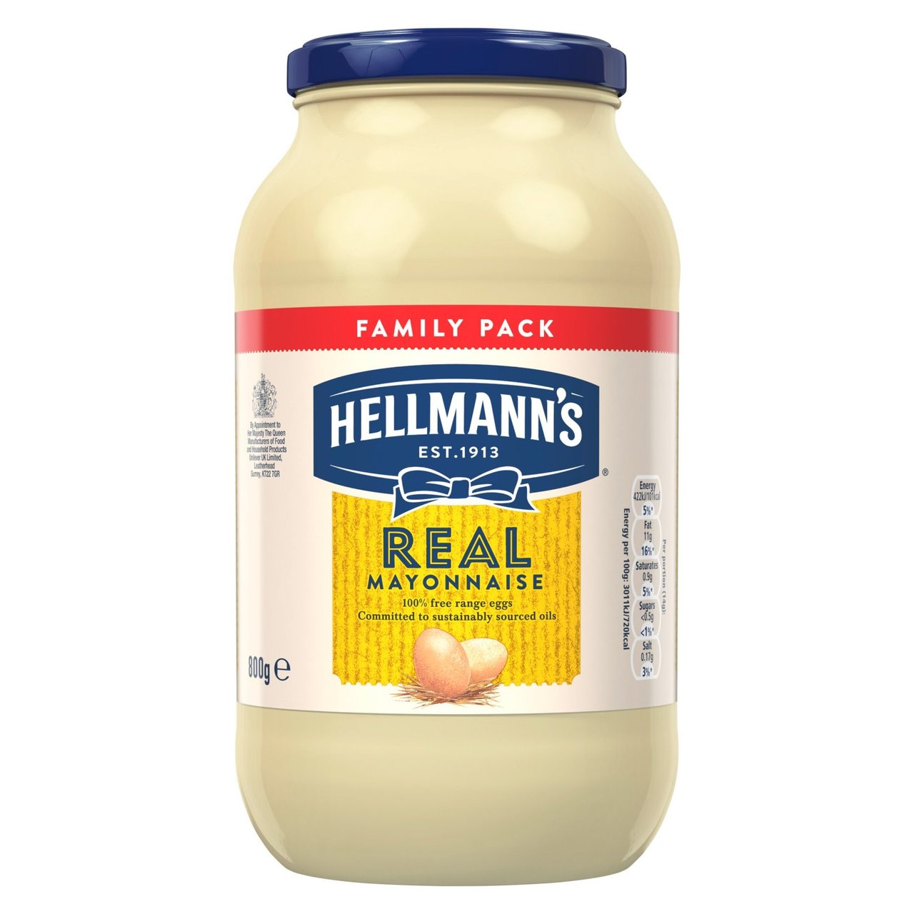 Hellmann's Real Mayonnaise 800g