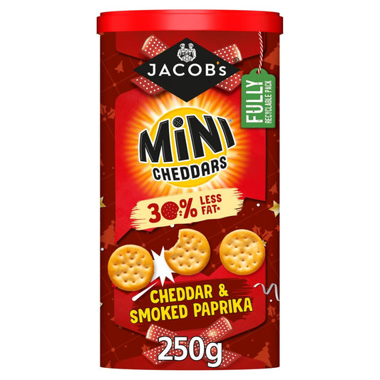 Jacob's Mini Ceddars 30% Less fat Caddy 250g