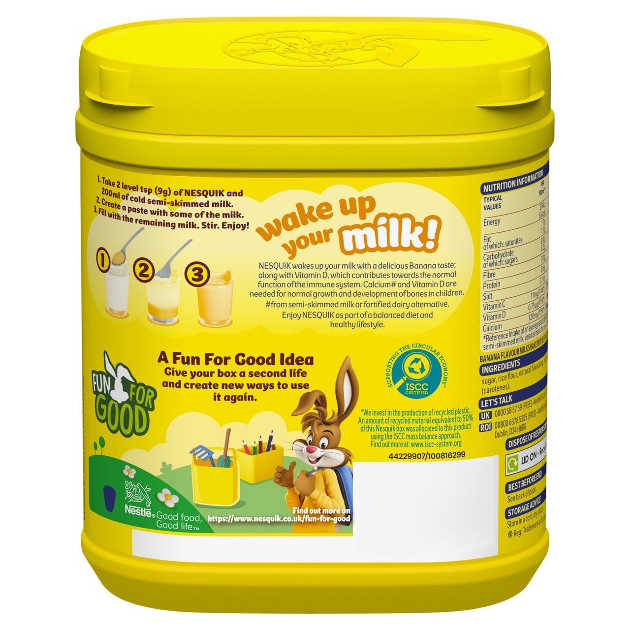 Nesquik Banana Milkshake Powder Tub 500g