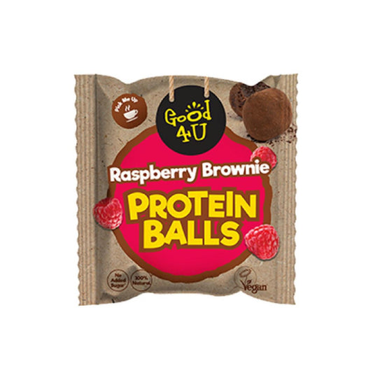 GOOD4U PROTEIN BALLS RASPBERRY BROWNIE MULTIPACK 3 x 40g