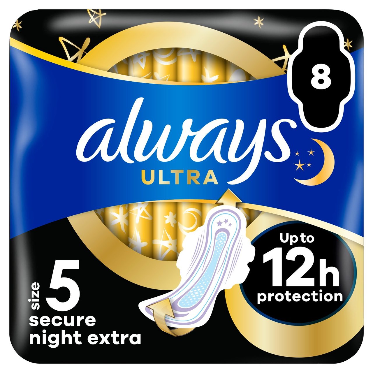 Always Ultra Sanitary Towels Secure Night Extra